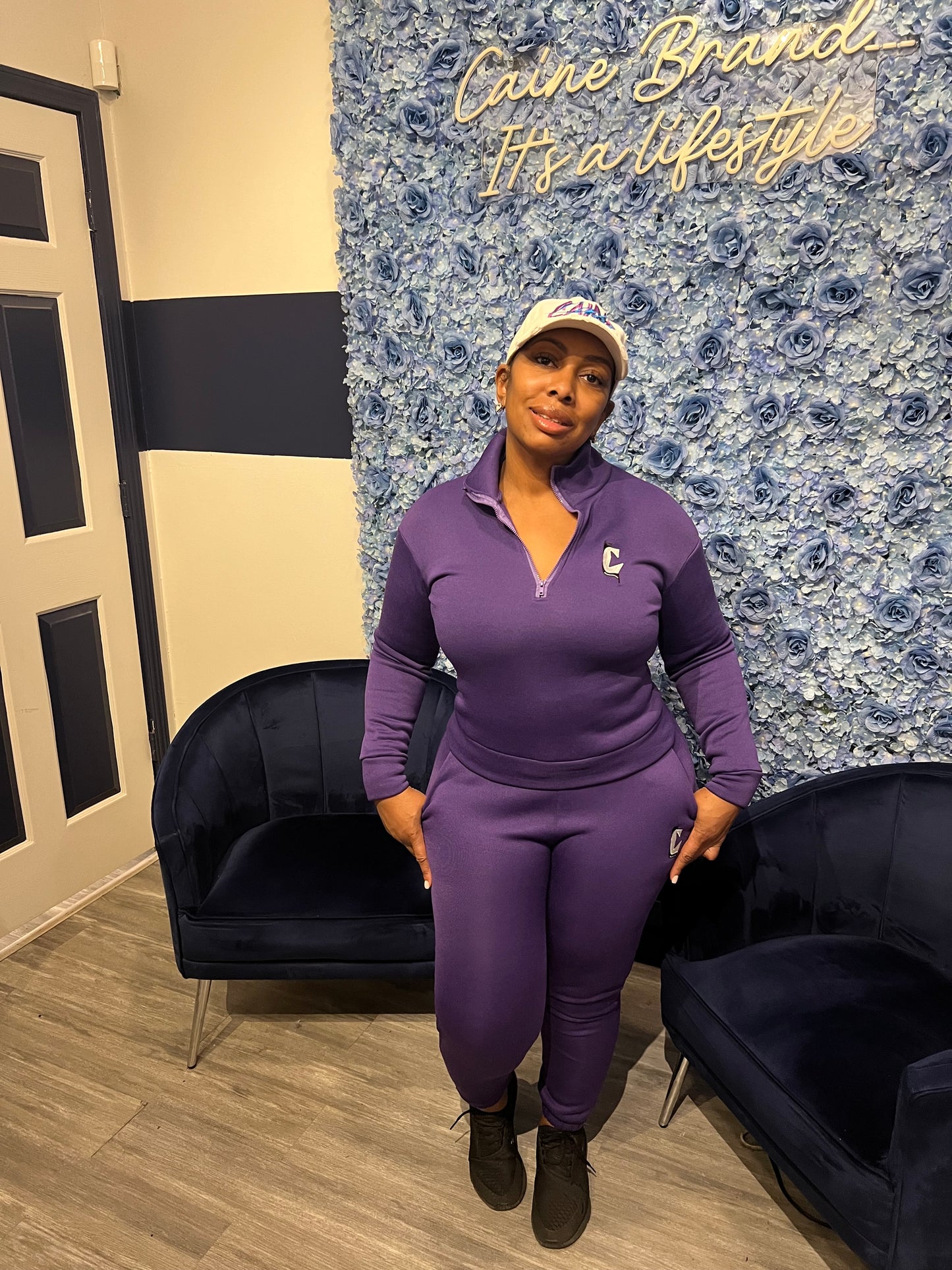 Purple rain jogger set