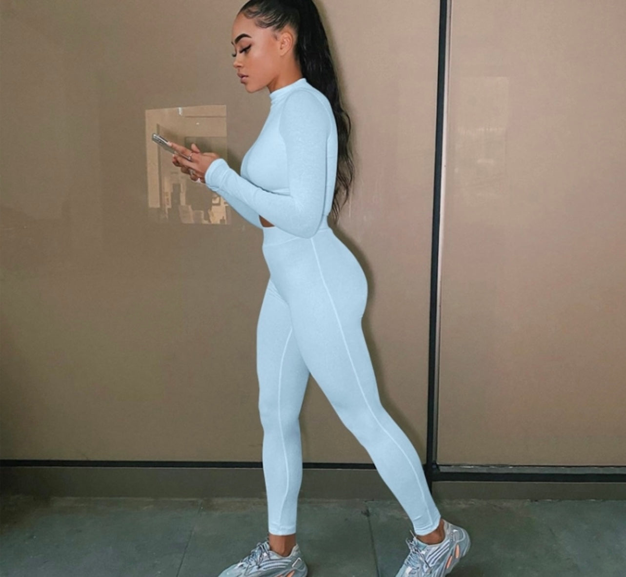 Light Blue 2 piece Thangin Set