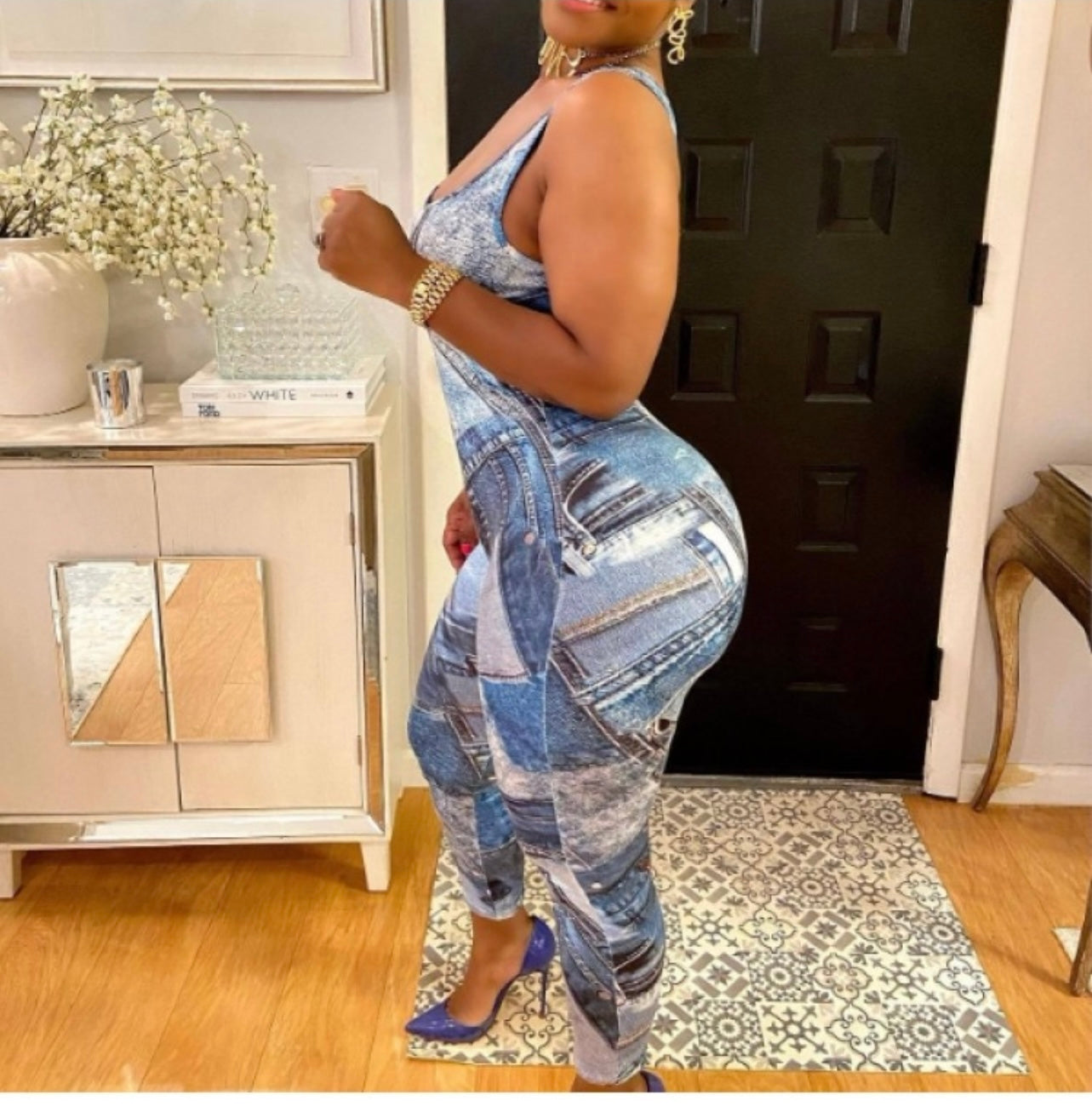 Faux Denim Sexy 1 piece