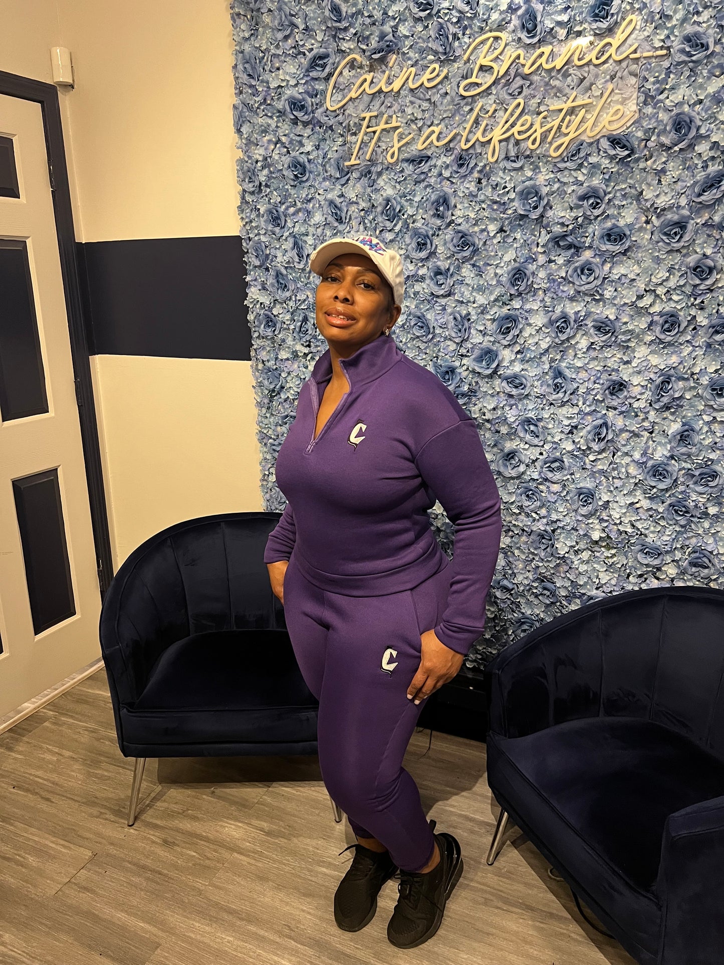 Purple rain jogger set