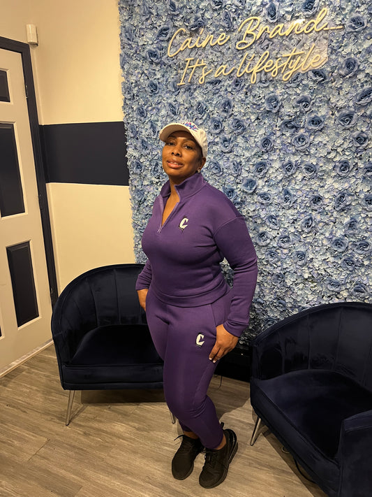 Purple rain jogger set