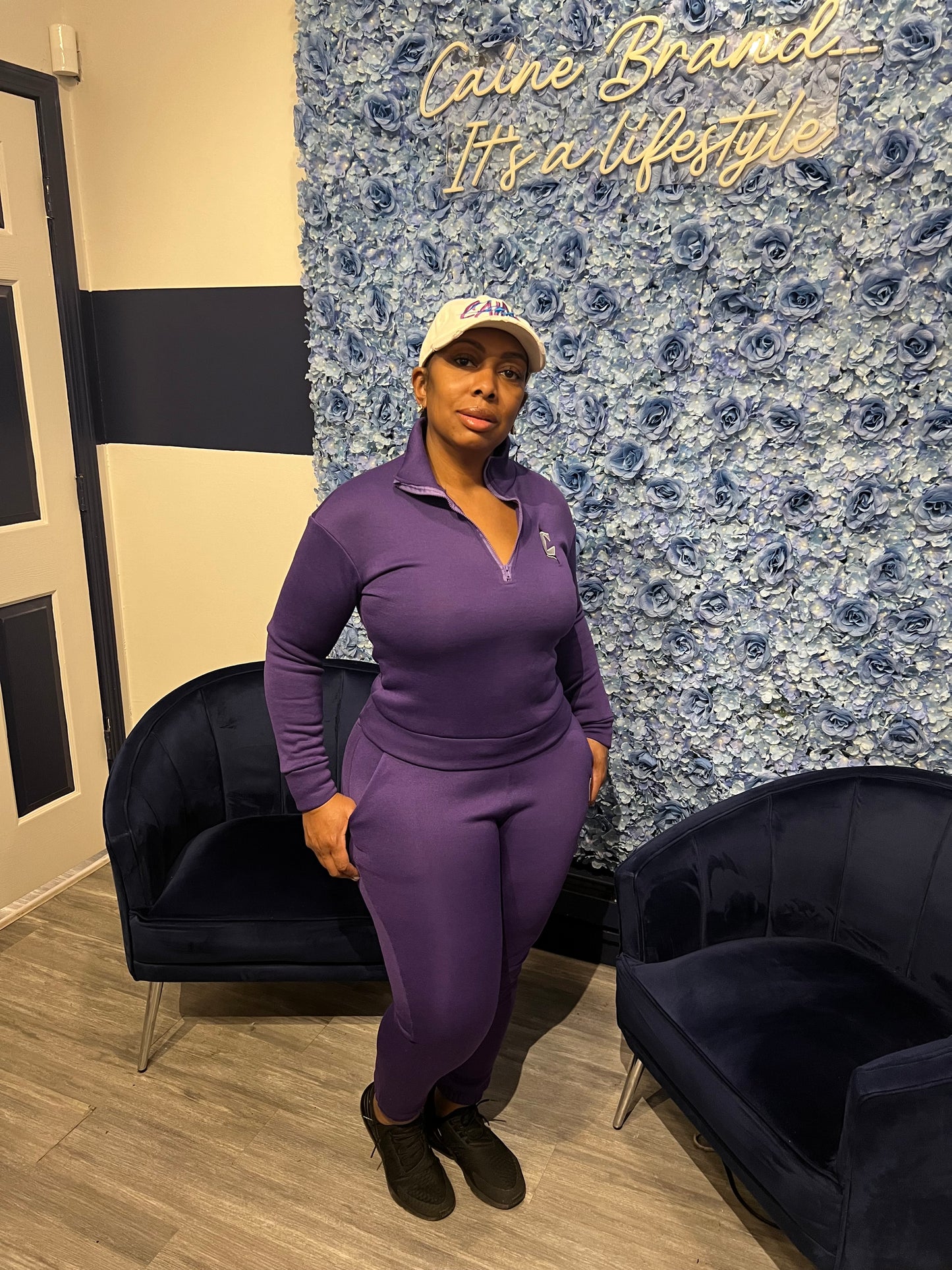 Purple rain jogger set