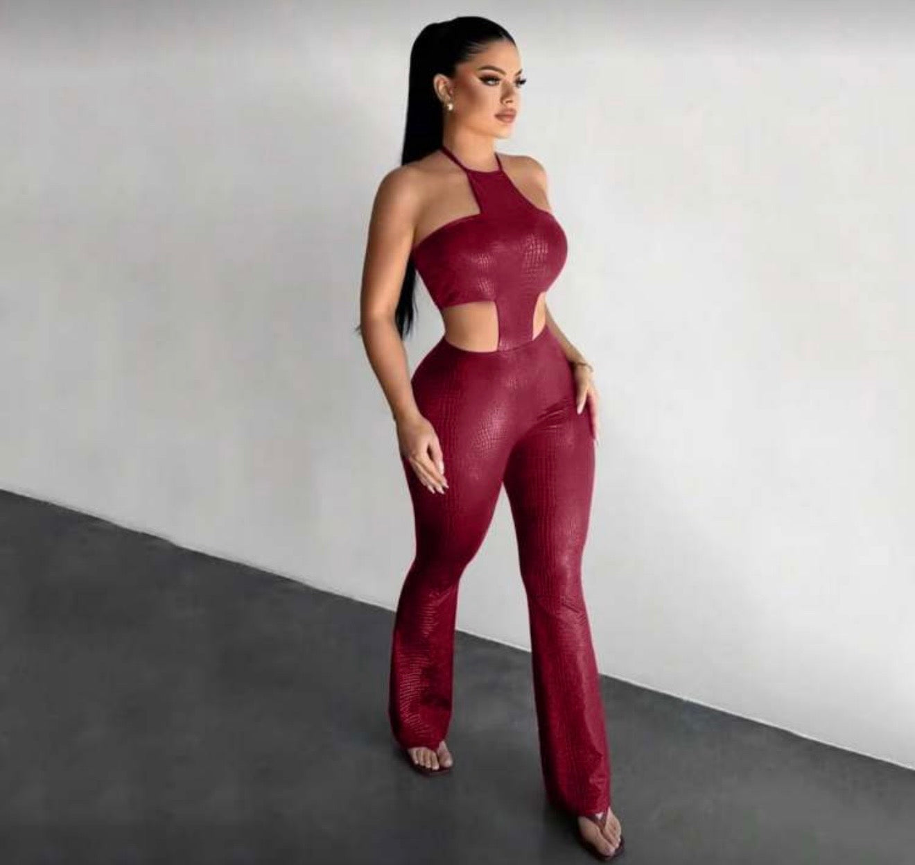 Sexy Red Jumpsuit