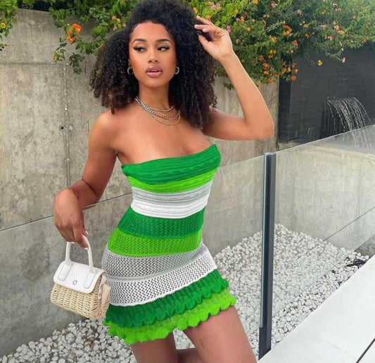 Knitted Green dress