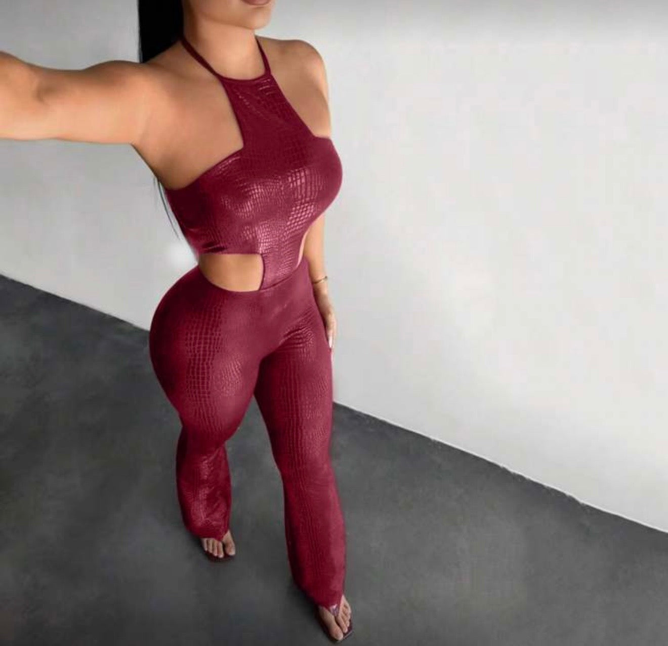 Sexy Red Jumpsuit