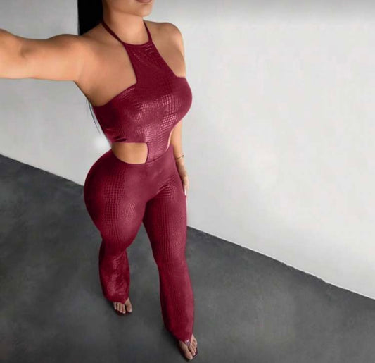 Sexy Red Jumpsuit