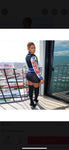 “MotorSport” 2 piece knitted skirt set