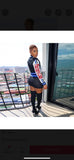 “MotorSport” 2 piece knitted skirt set