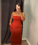 Red “Just Because” Maxi Dress