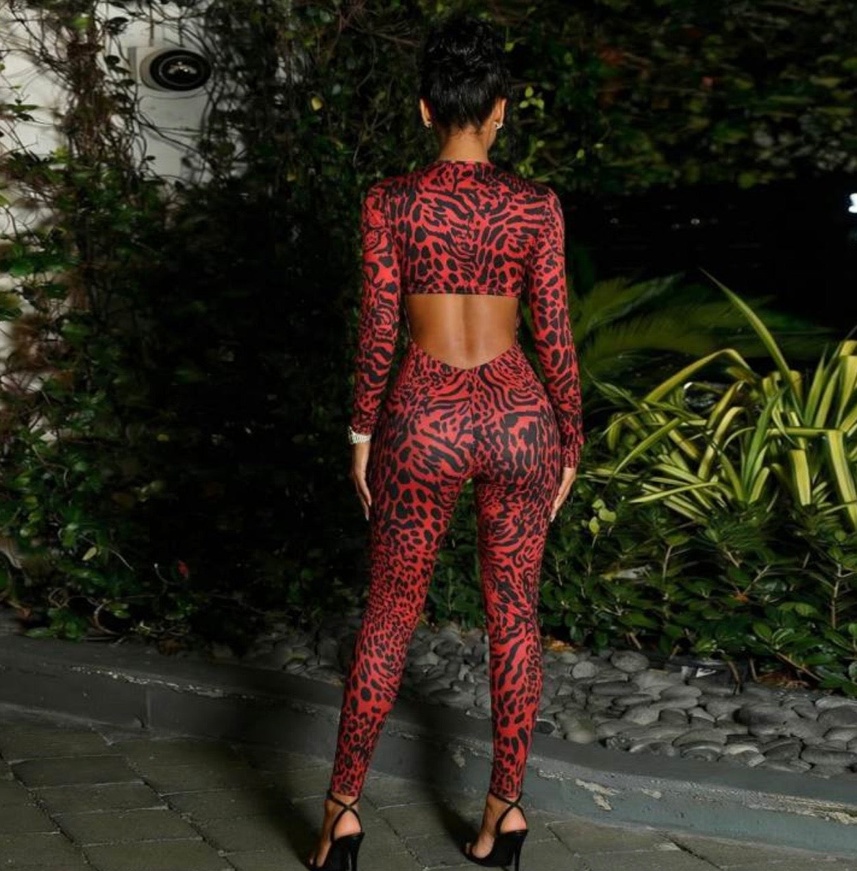 Red Kat Jumpsuit