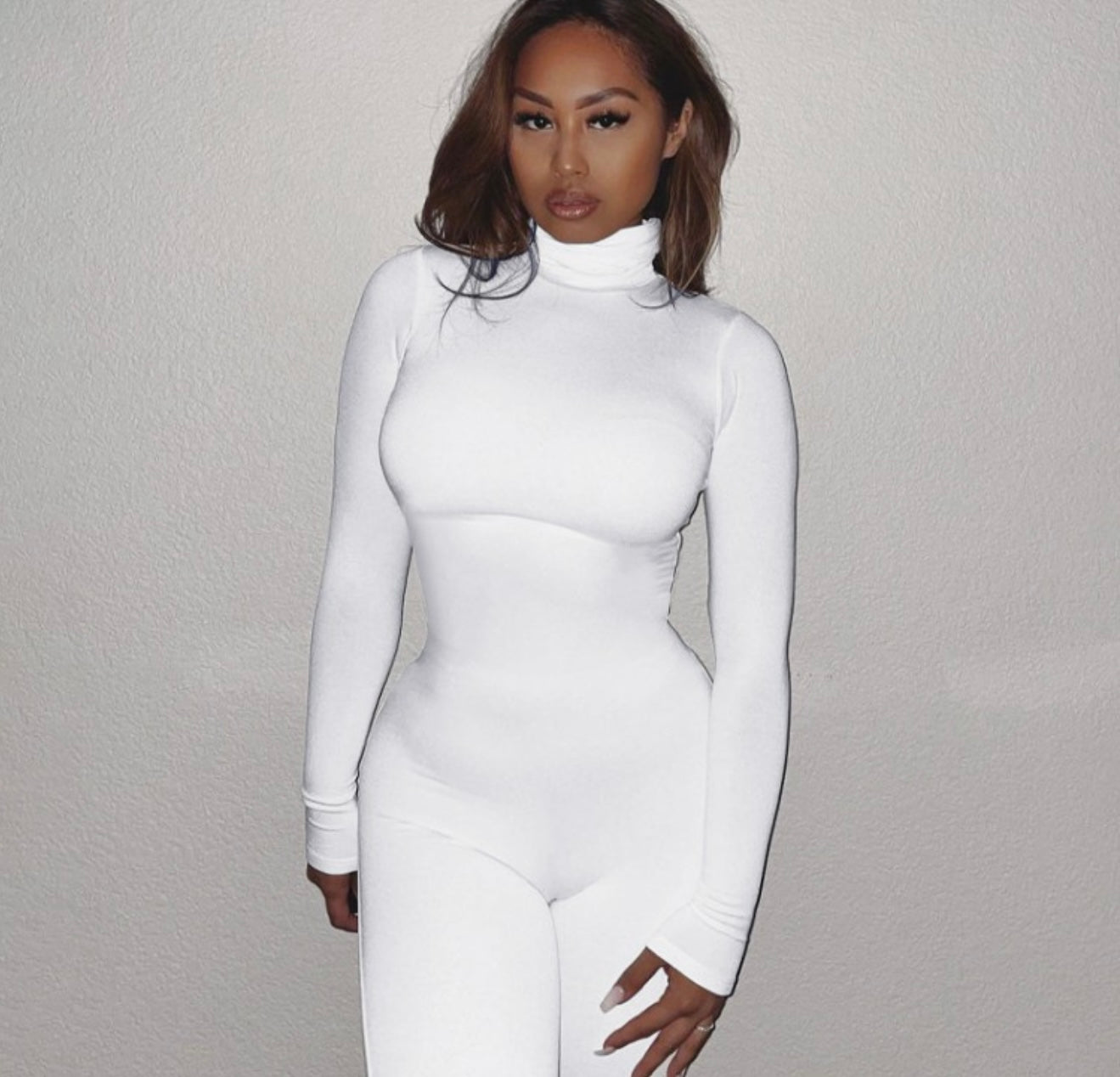 High Neck BodyCon Jumpsuit