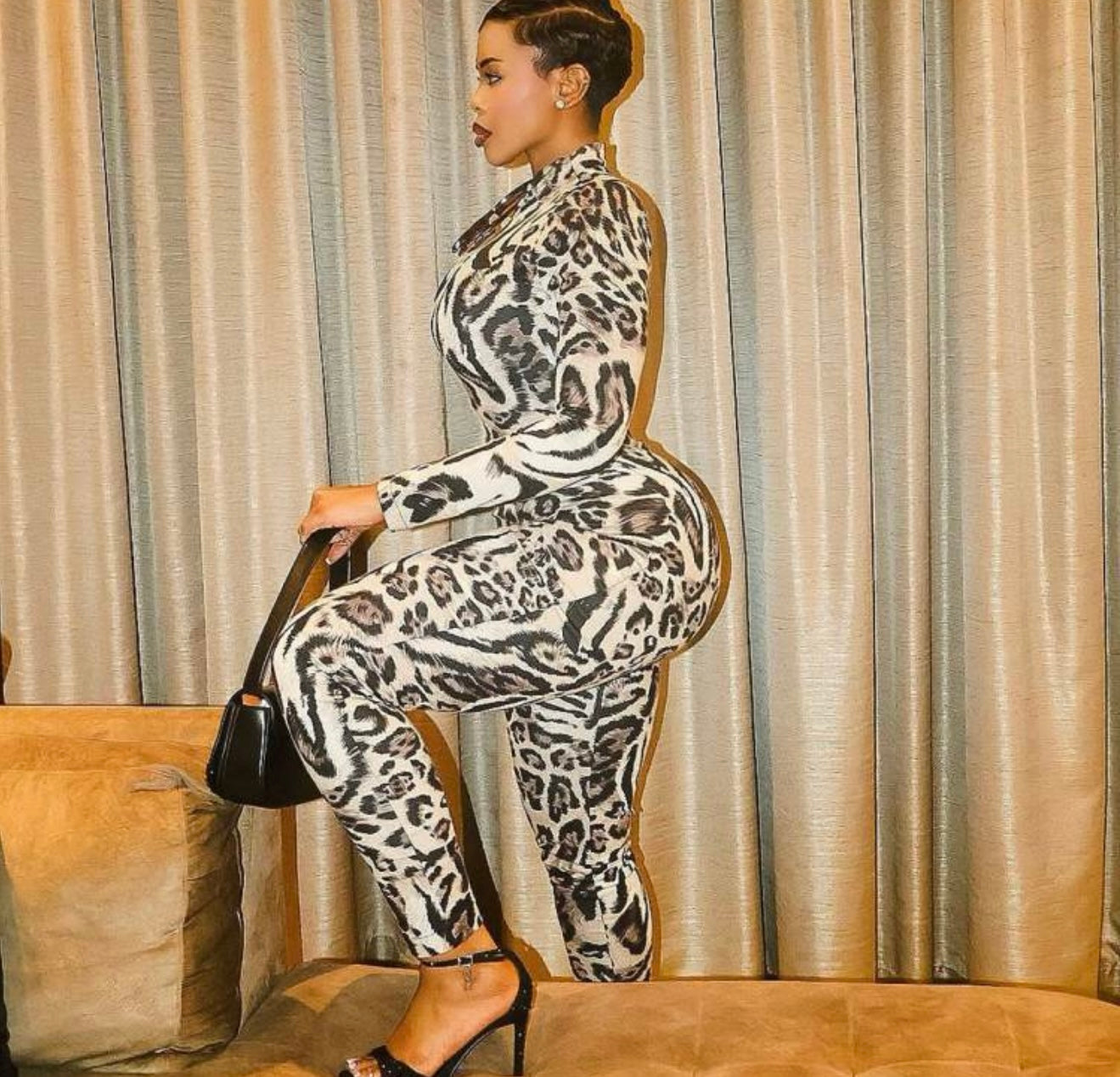 Sexy Kitten Fitted Jumpsuit