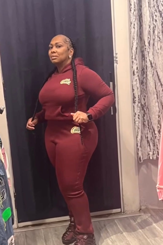 Red rum LadyCaine jogger set