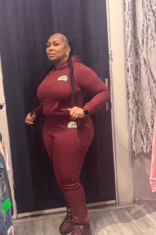 Red rum LadyCaine jogger set