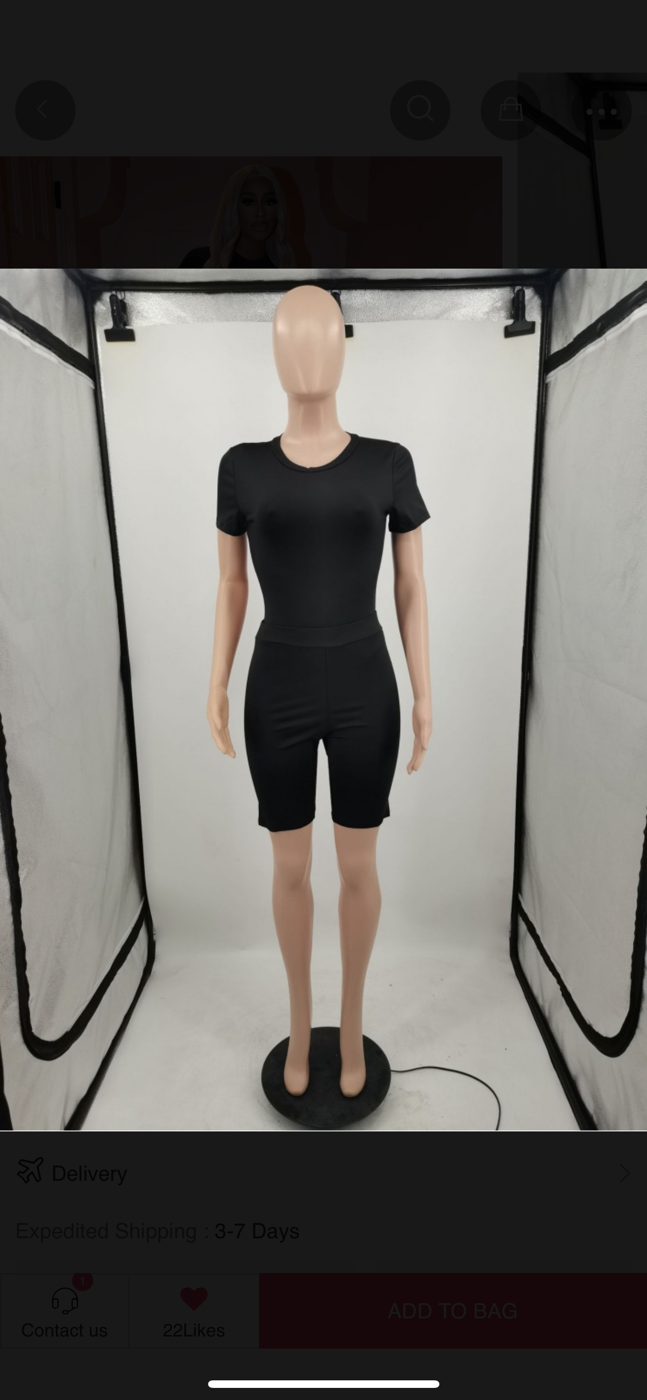 Bodysuit short set 2 pieces