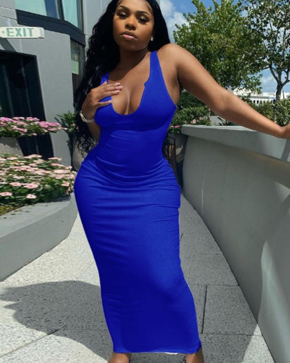 Royal Blue “Bringing Sexy Back” Maxi Dress