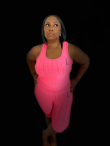 Hot Pink Big Energy  Biker set