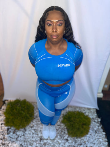 Blue” LadyCaine crop set