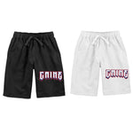 White or Black Caine Wolf Pack Shorts