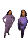 Purple LadyCaine sweatsuit