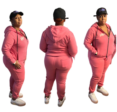 Pink Hoodie sweatsuit